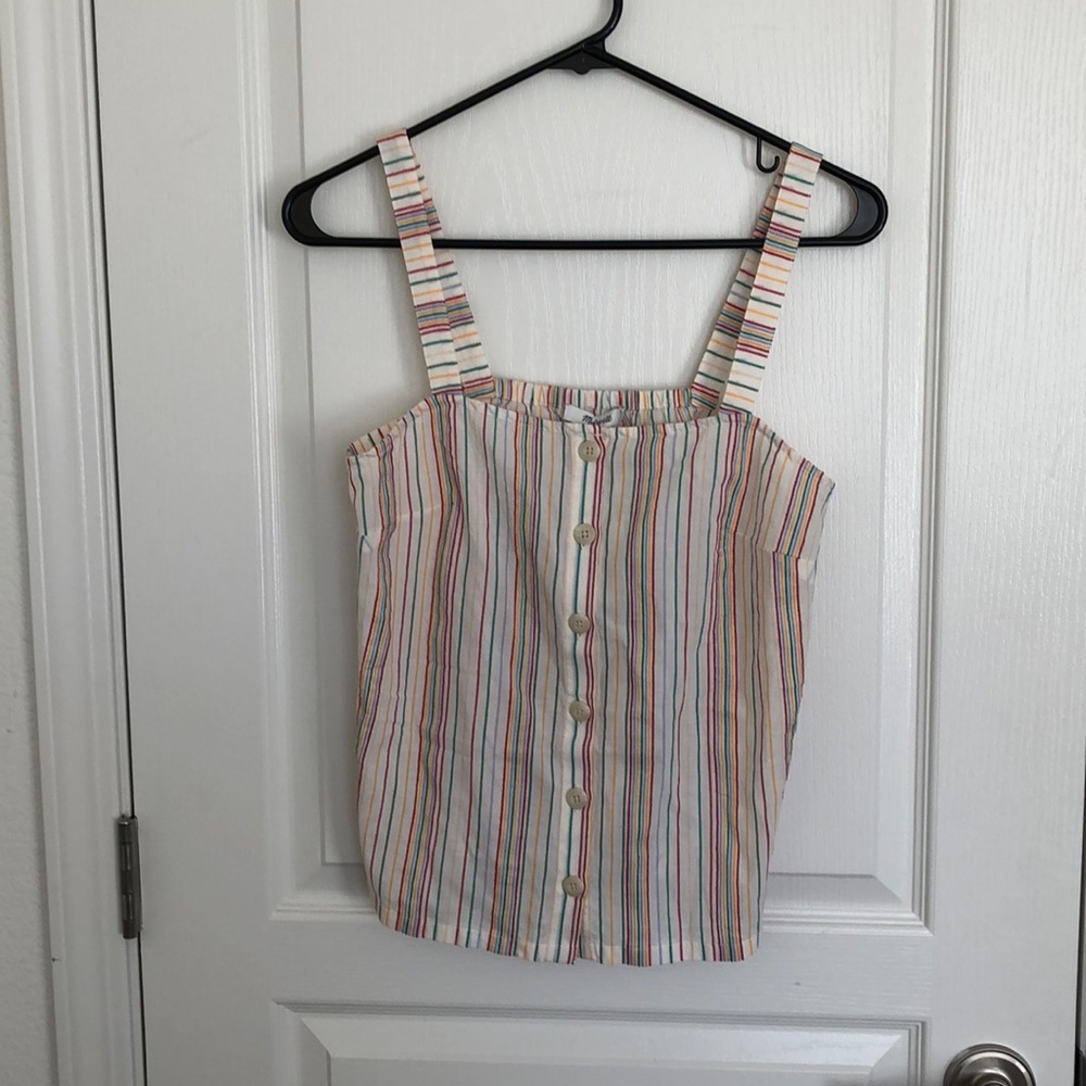 NWT Madewell Button-Front Cami Tank Sz XS - Picture 4 of 7